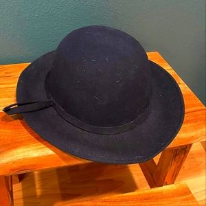 Vintage "the Field Company- Los Angeles" navy blue Felt Hat